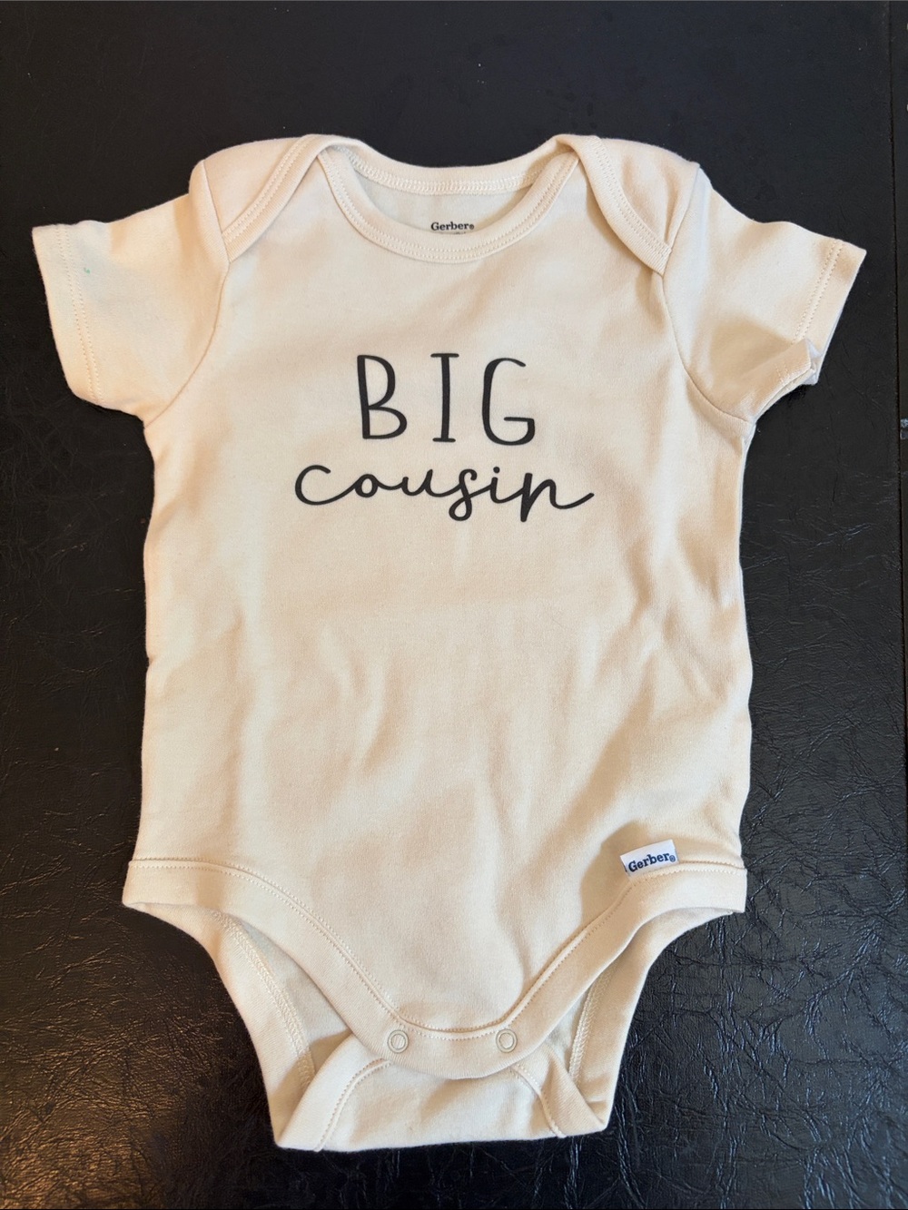 Gerber Cream "Big Cousin" Short-Sleeve One-Piece